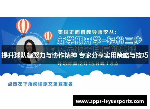 提升球队凝聚力与协作精神 专家分享实用策略与技巧